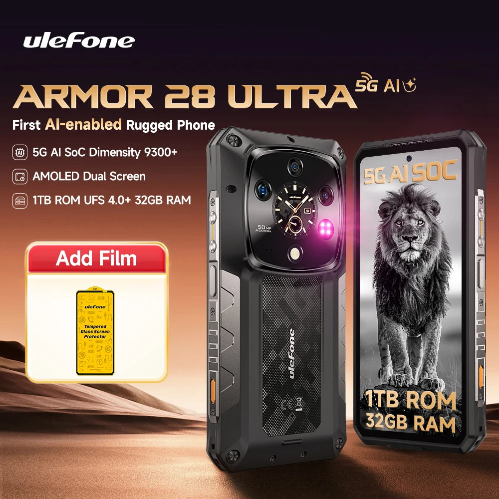 ULEFONE Armor 28 Ultra 5G Ruggedized 1TB ROM 32GB RAM