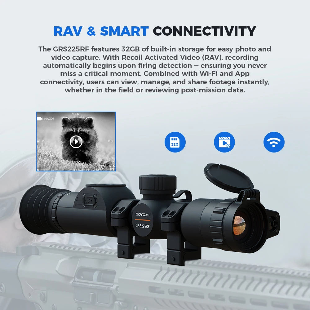 CSCUNSHE Thermal Scope With Rangefinder 905nm Infrared 1000m