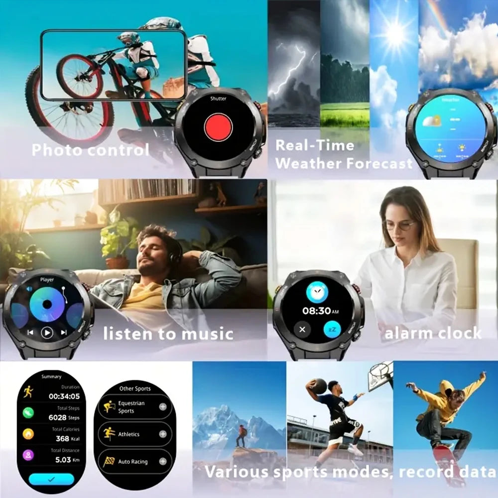 Senbono GPS Smartwatch Built In GPS Bluetooth Phone Call 1ATM Water Resistant