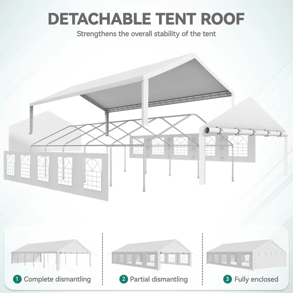 YTYIN Heavy Duty Outdoor Party Tent Galvanized Canopy For Weddings