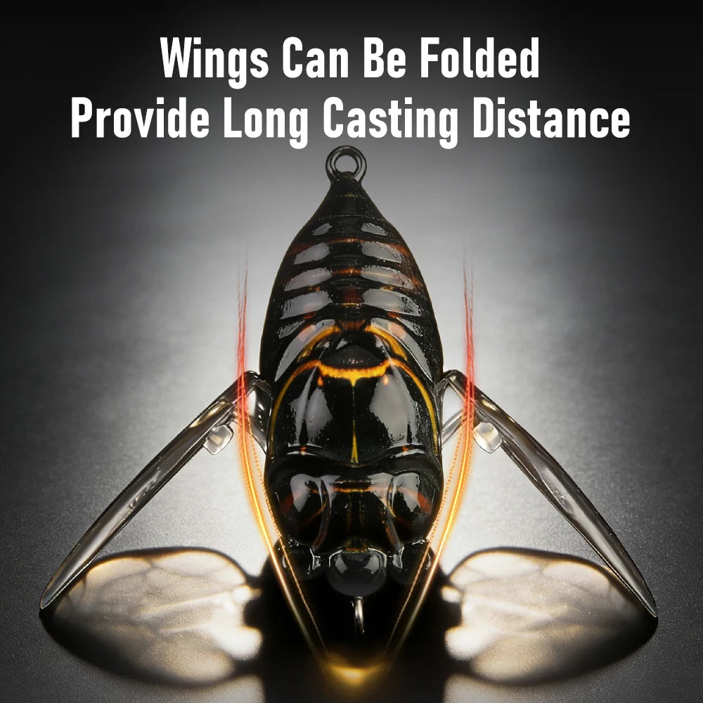 Kingdom Cicada Fishing Bait Topwater Bionic Insect Lure