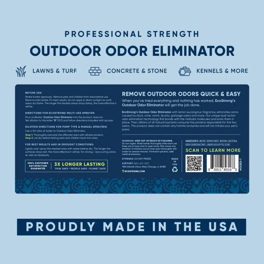 XMSJ Outdoor Odor Eliminator Enzyme Cleaner For Pets Urine