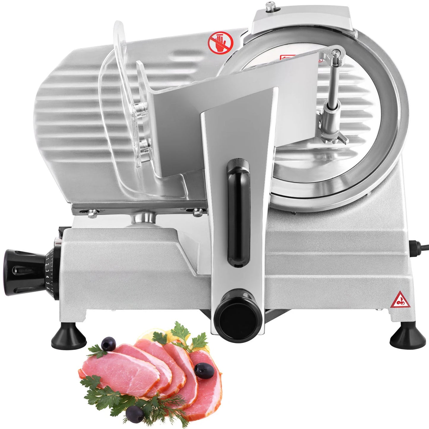 SucceBuy Commercial Meat Slicer Electric Deli Cheese Cutter