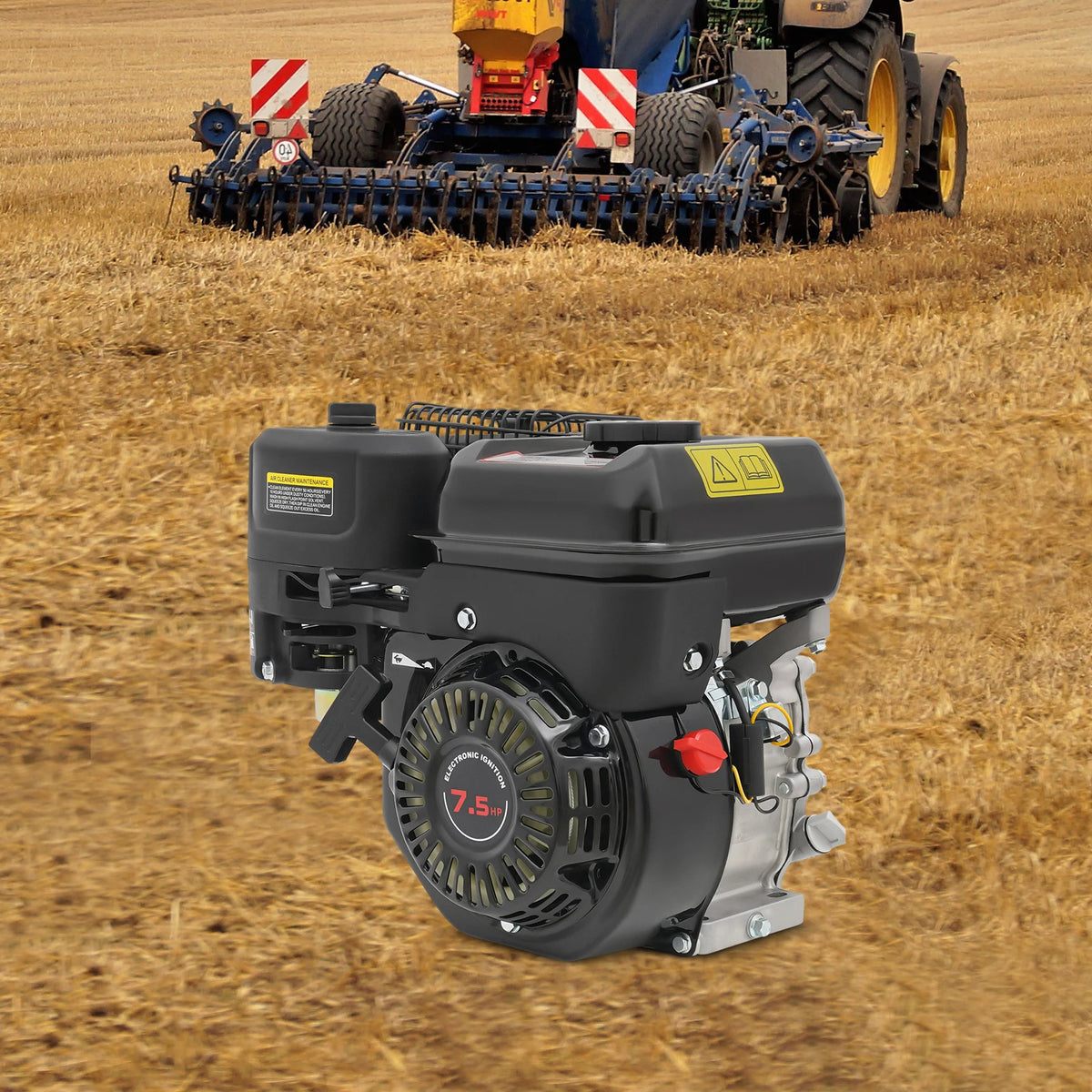 Bymaocar 7.5HP 4-Stroke Horizontal Shaft Engine For Generators