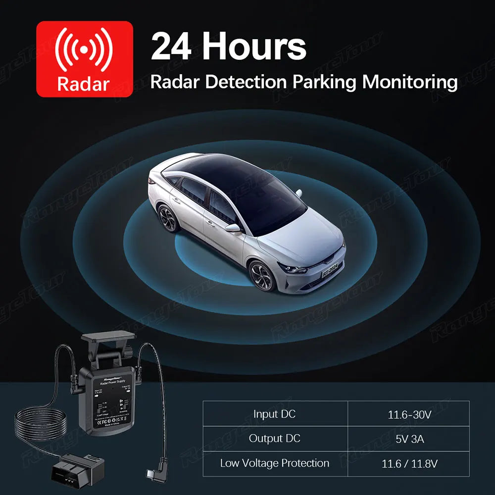 Range Tour 4K Dual Lens Dash Cam With GPS Night Vision D30H