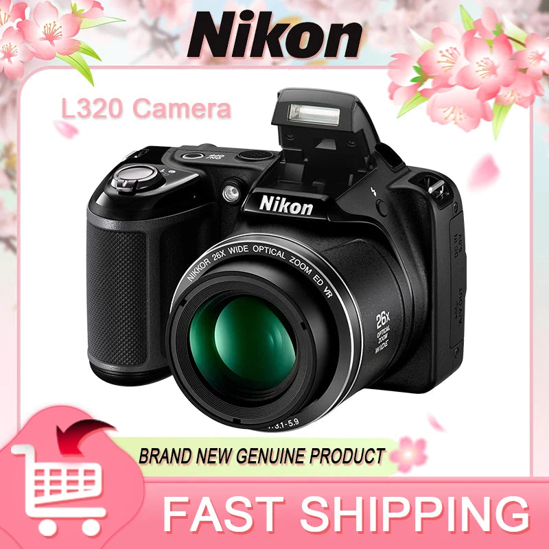 Nikon COOLPIX L320 Digital Camera With 26x Optical Zoom 16.14MP