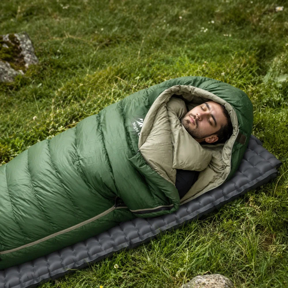 Night Cat Ultralight Duck Down Sleeping Bag For Outdoor Camping