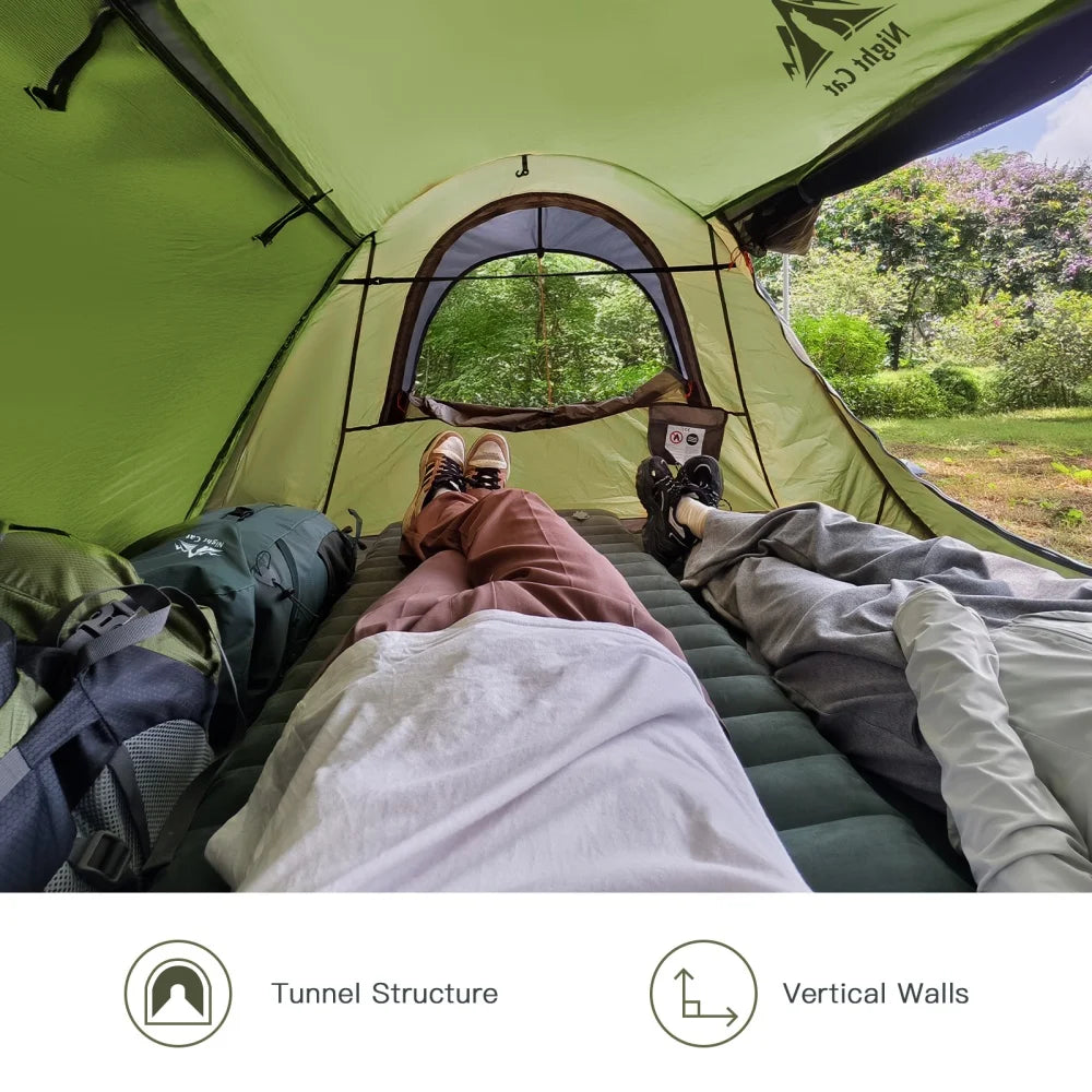 Night Cat Pop Up Waterproof Camping Tent With Integrated Mosquito Net