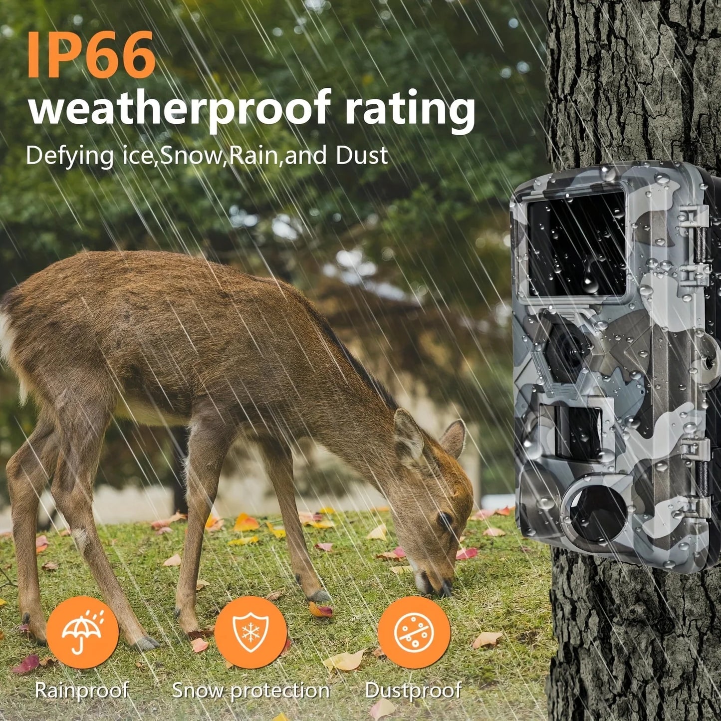 Fargarloo Trail Camera With WiFi App Control 60MP Night Vision