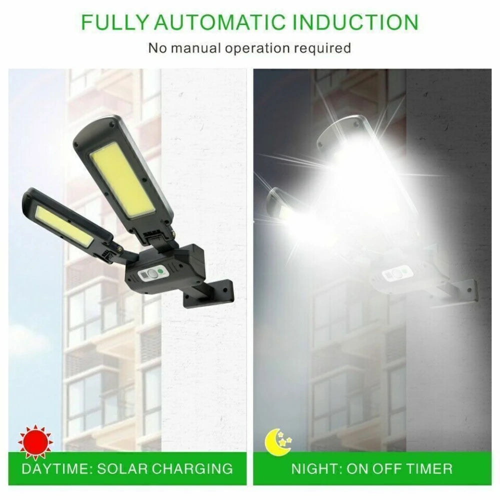 Solar LED PIR Motion Sensor Security Wall Light 5000 Lumen