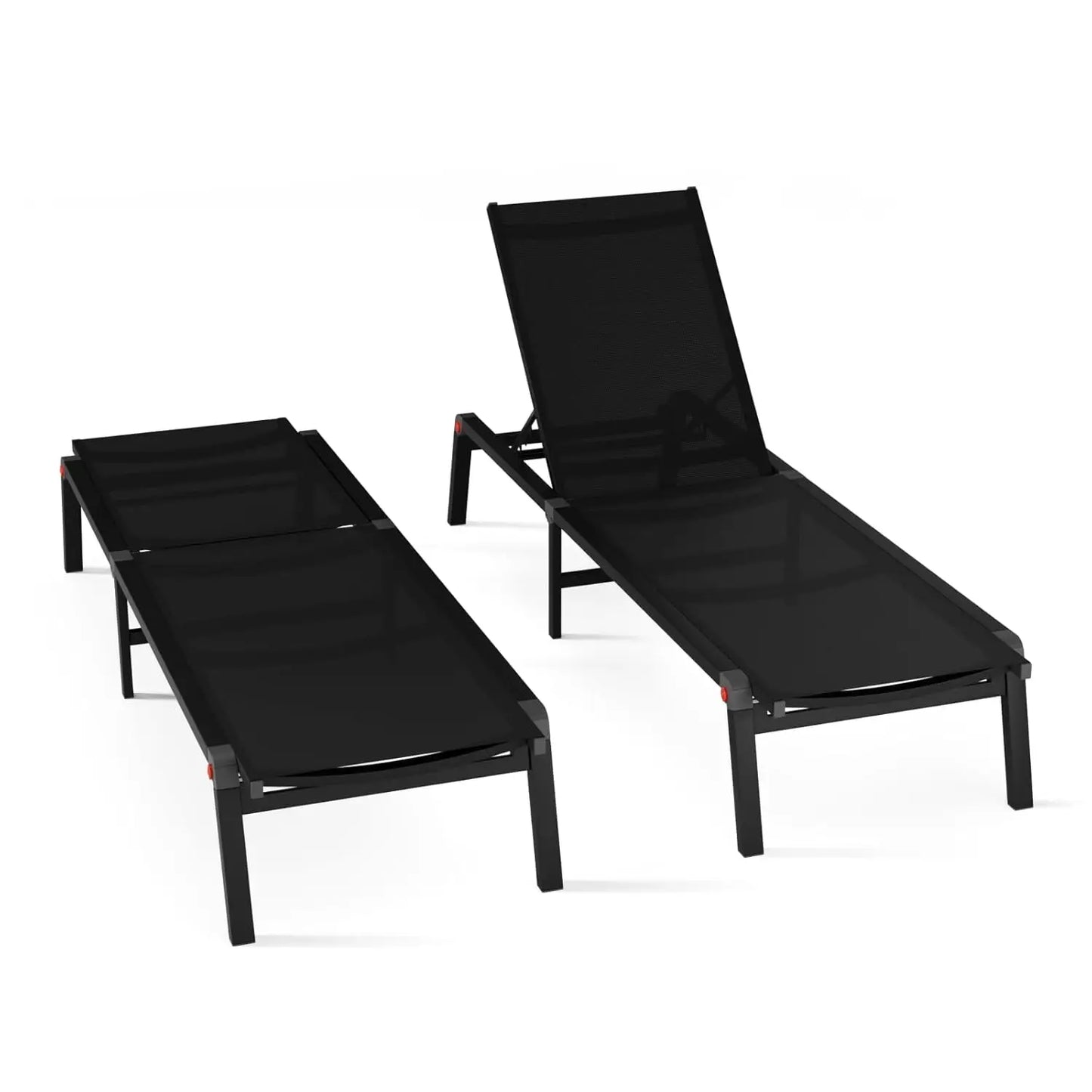 Guangbai Adjustable Aluminum Chaise Lounge Chair Outdoor Deck