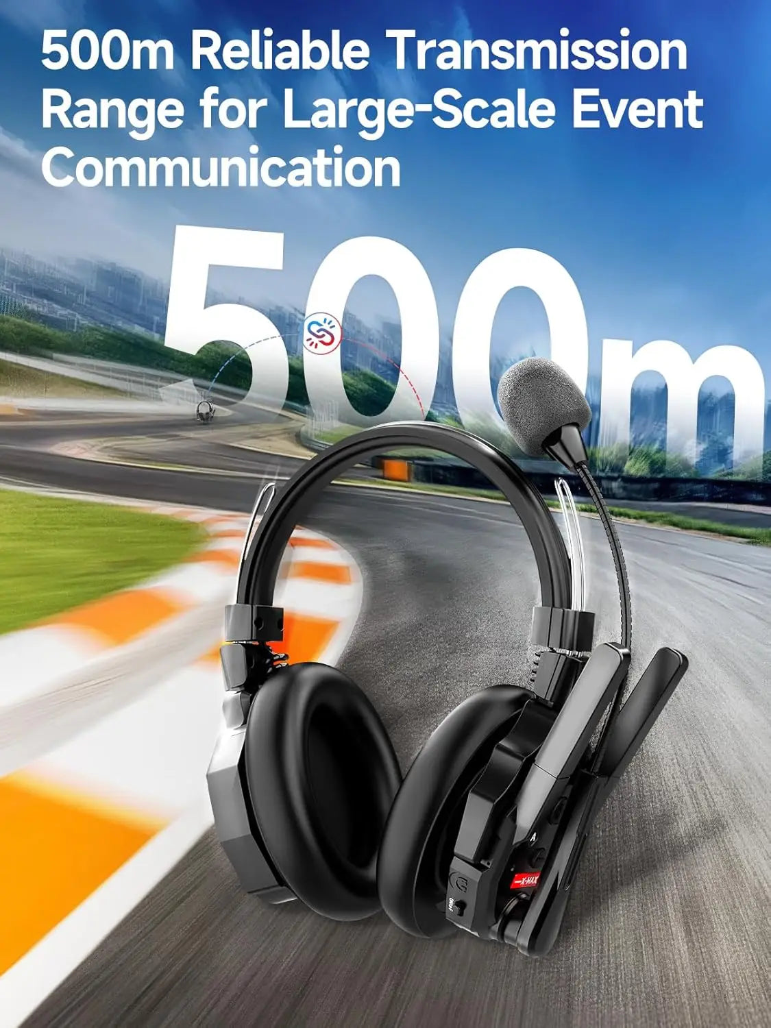 SYNCO XMAX2 Wireless Intercom Headset System For Two