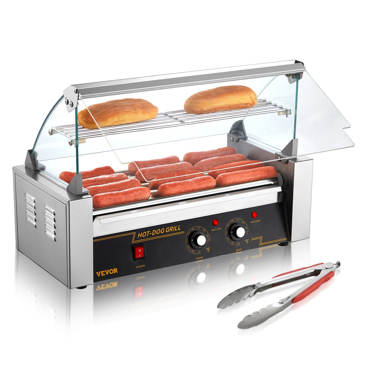 SucceBuy Commercial Hot Dog Roller Sausage Maker Barbecue Grill