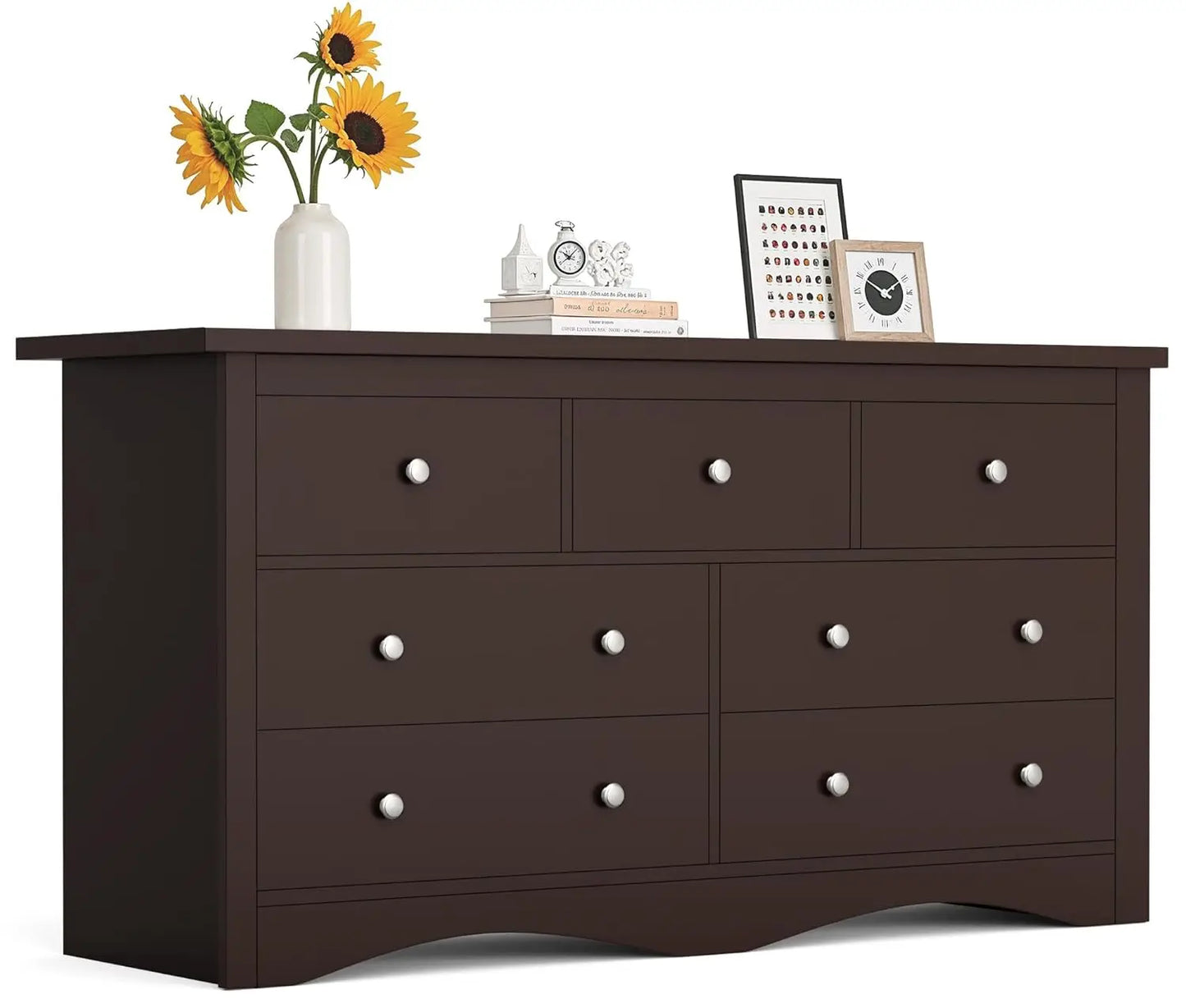 Dresser With TV Stand And Storage Drawers For Bedroom