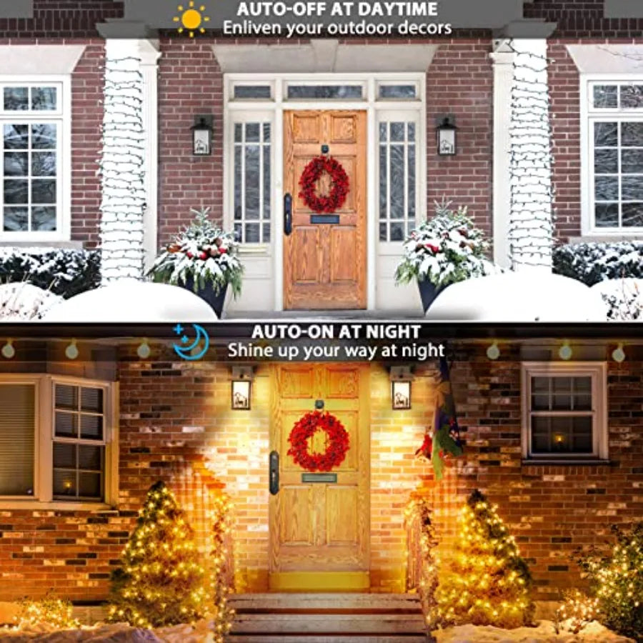 Porch Lights With GFCI Outlet Dusk To Dawn