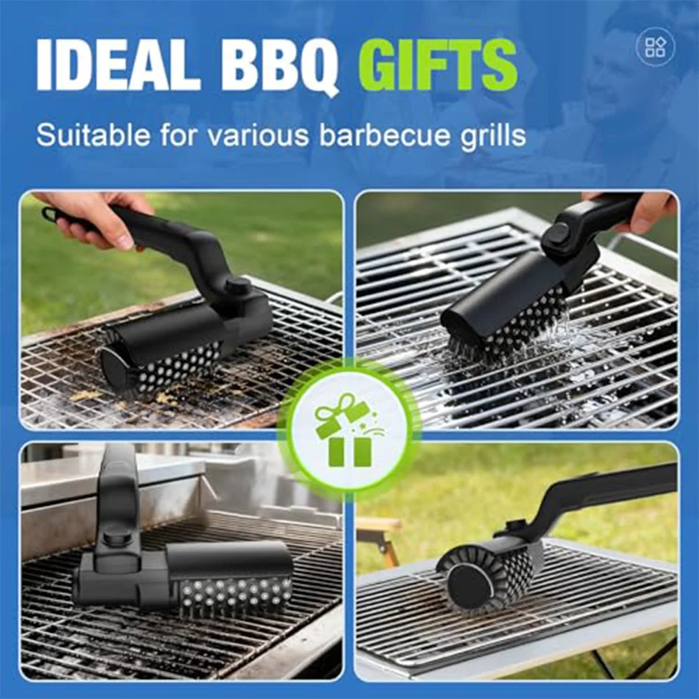 Rechargeable Electric Grill Brush With 3 Speed Motor For Grills