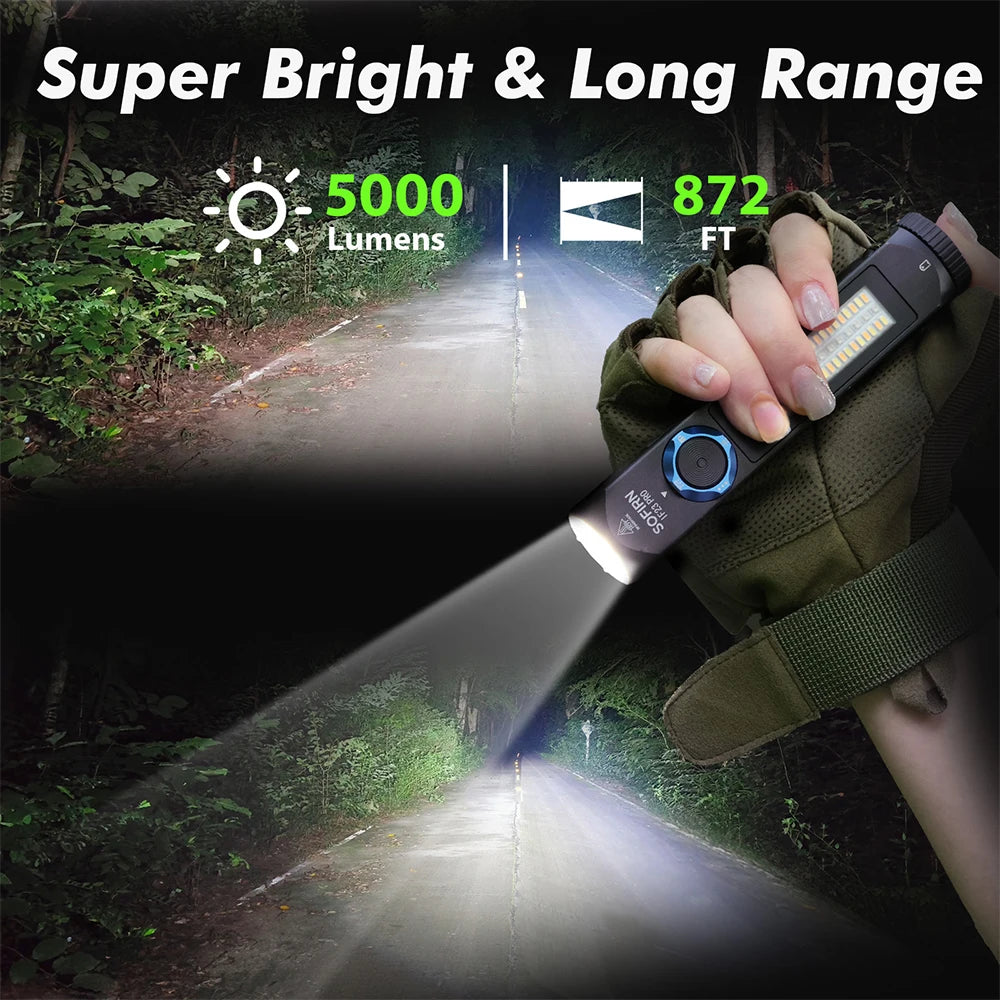 Sofirn IF23 Pro Powerful Rechargeable LED Flashlight With Magnetic Base