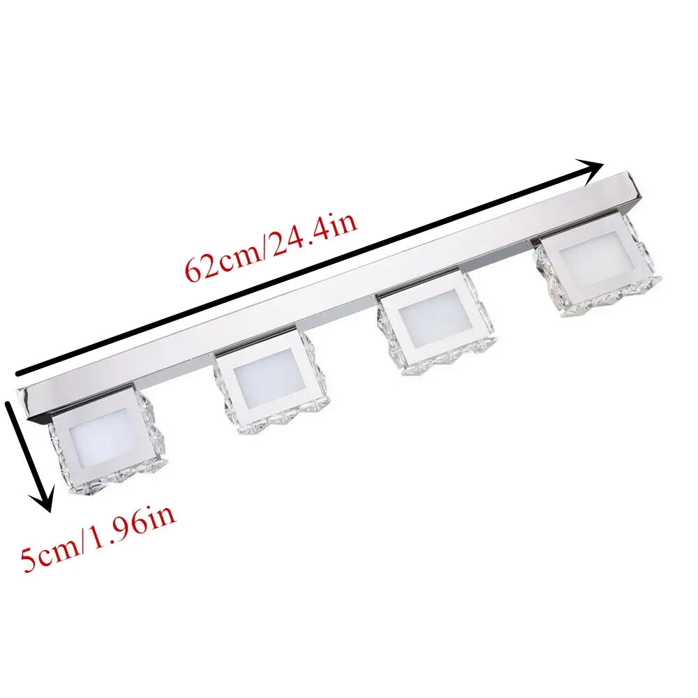 Bymaocar LED Bathroom Mirror Light Fixture Wall Mounted Makeup Lamp