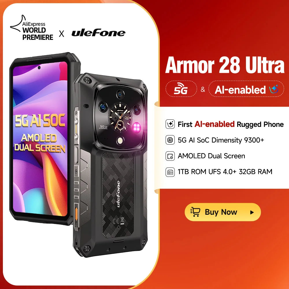 Ulefone Armor 28 Ultra 5G Rugged Smartphone 1TB ROM