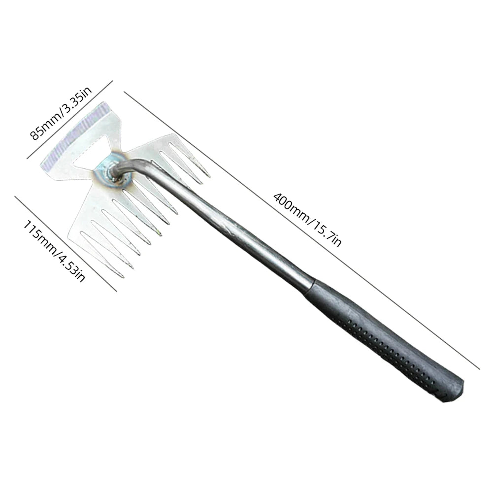 Durable Carbon Steel Hand Weeder Rake For Garden Farming