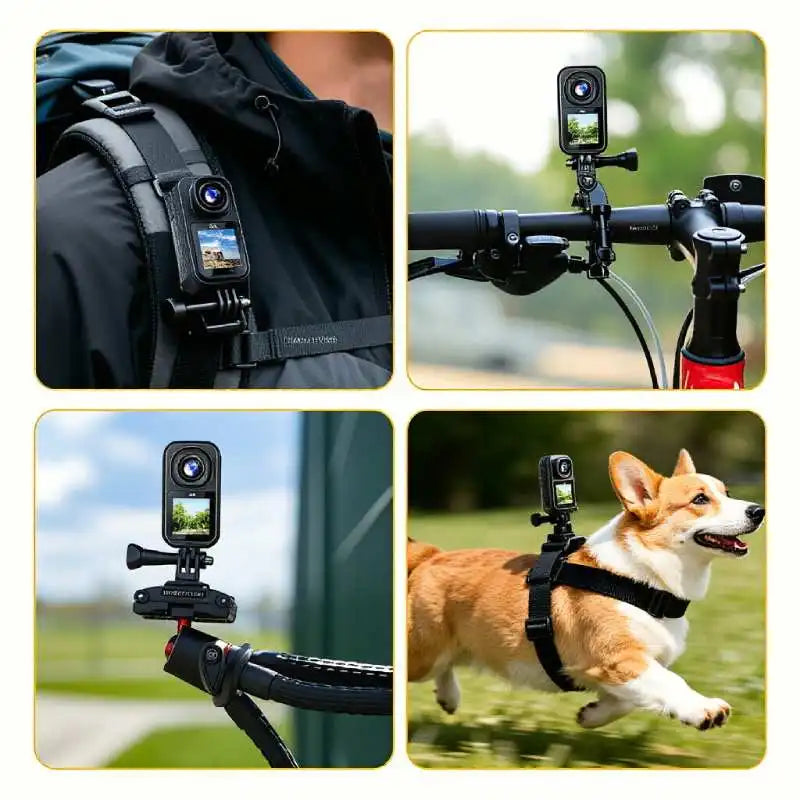 5K HD Action Camera With Wearable Pendant And Dual Screen