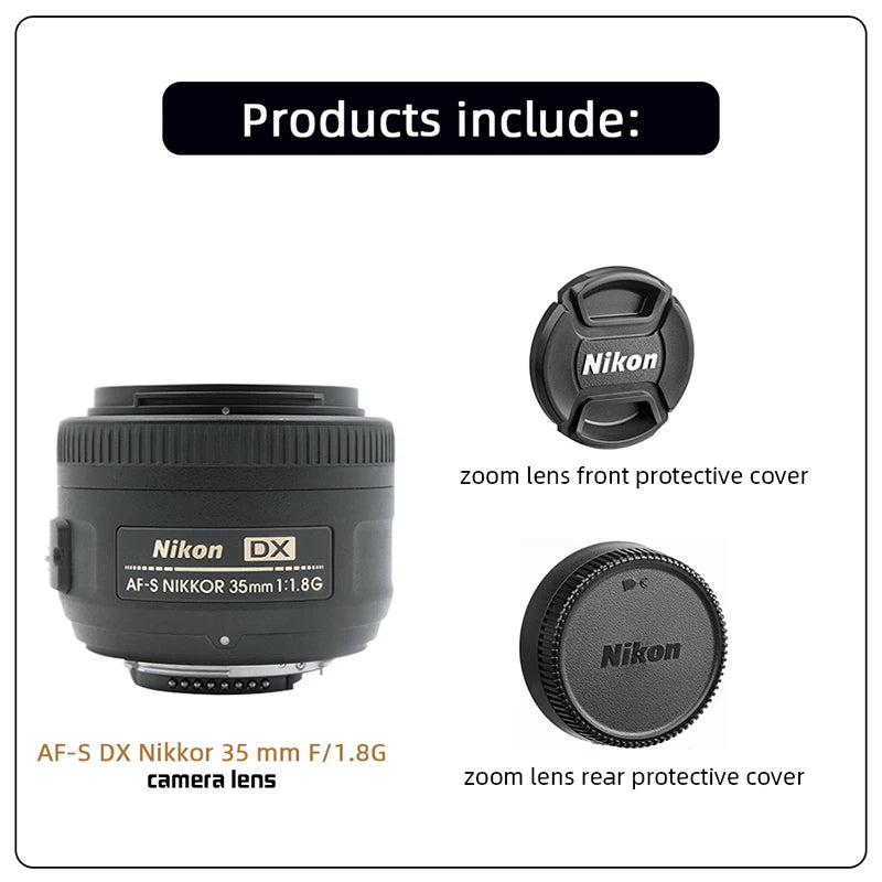 Nikon AFS DX Nikkor 35mm F1.8G Autofocus Lens For Portraits