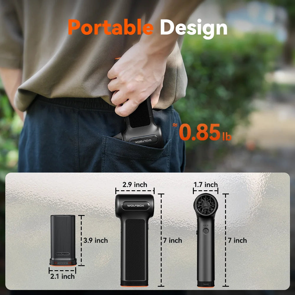 Wolfbox DF200 Wireless Portable Electric Air Blower Fan