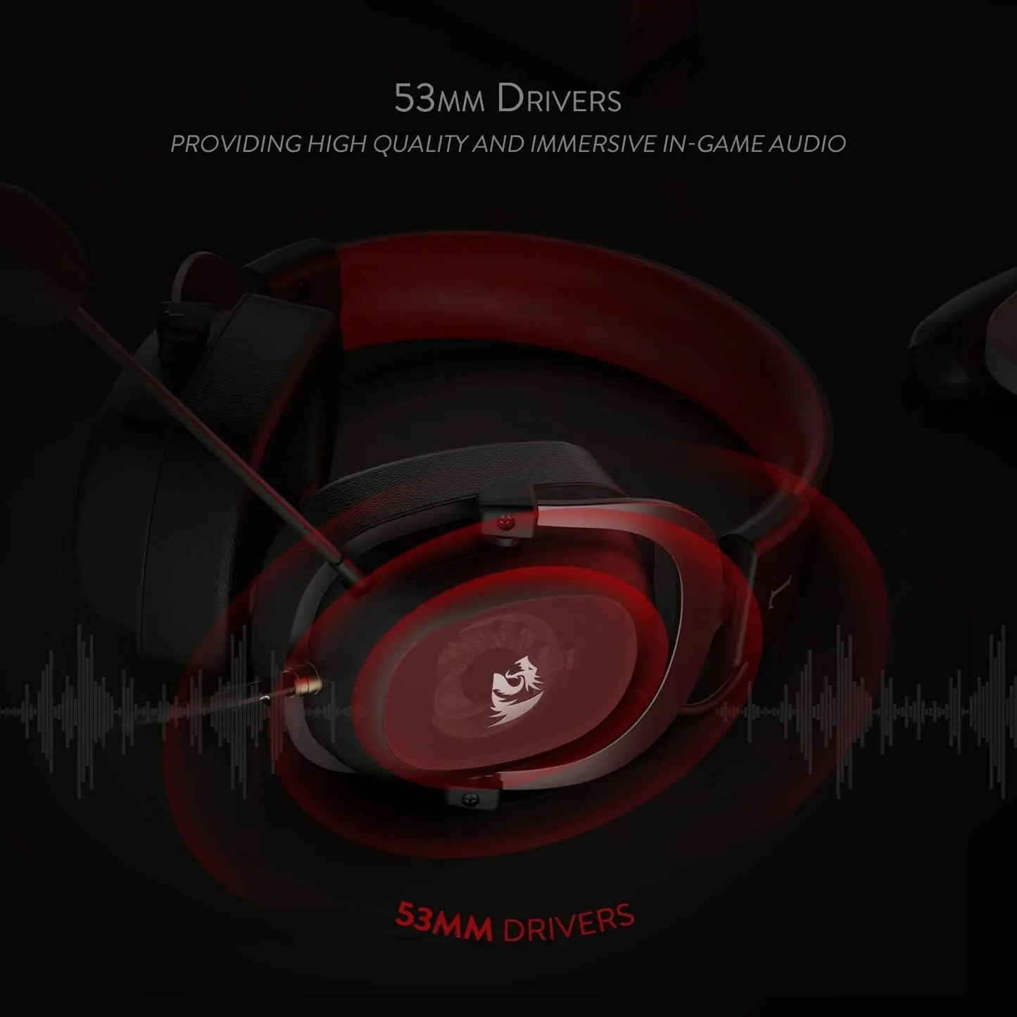 Redragon H510 Zeus Wired Gaming Headset Surround Sound Detachable Microphone