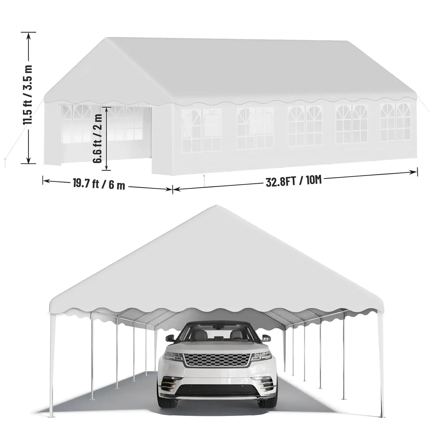 Heavy Duty Party Tent With Removable Sidewalls Outdoor Event Shelter