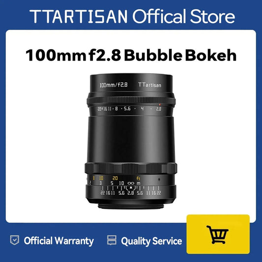 TTArtisan 100mm F2.8 Bubble Bokeh Full Frame Lens M42 Mount