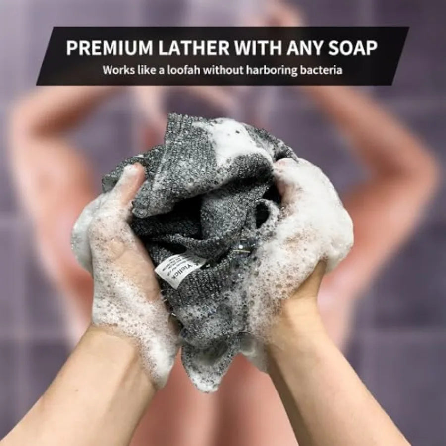 Exfoliating Washcloth Towel Body Exfoliation Back Scrubber Shower