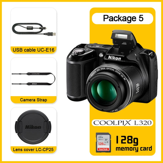 Nikon COOLPIX L320 Digital Camera With 26x Optical Zoom 16.14MP