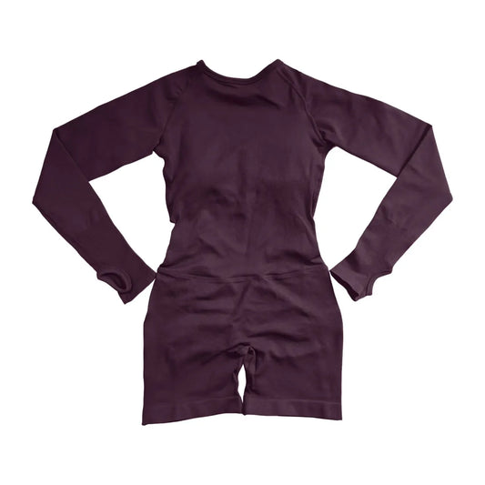 NCLAGEN Women Seamless Long Sleeve Yoga Jumpsuit For Active Wear