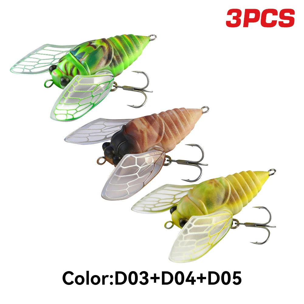 Kingdom Cicada Fishing Bait Topwater Bionic Insect Lure