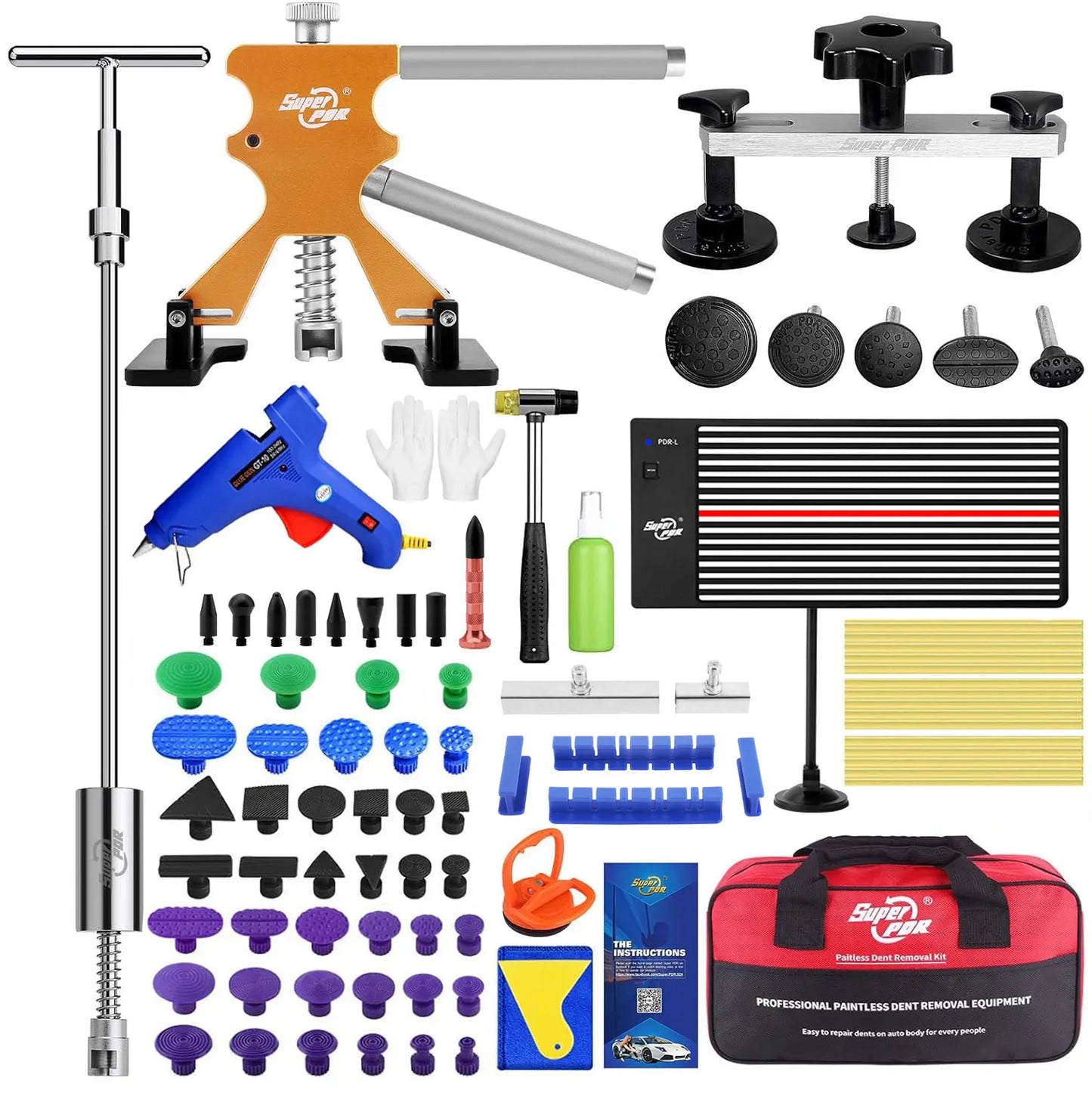 PDR Paintless Dent Removal Tool And Garage Repair Kit