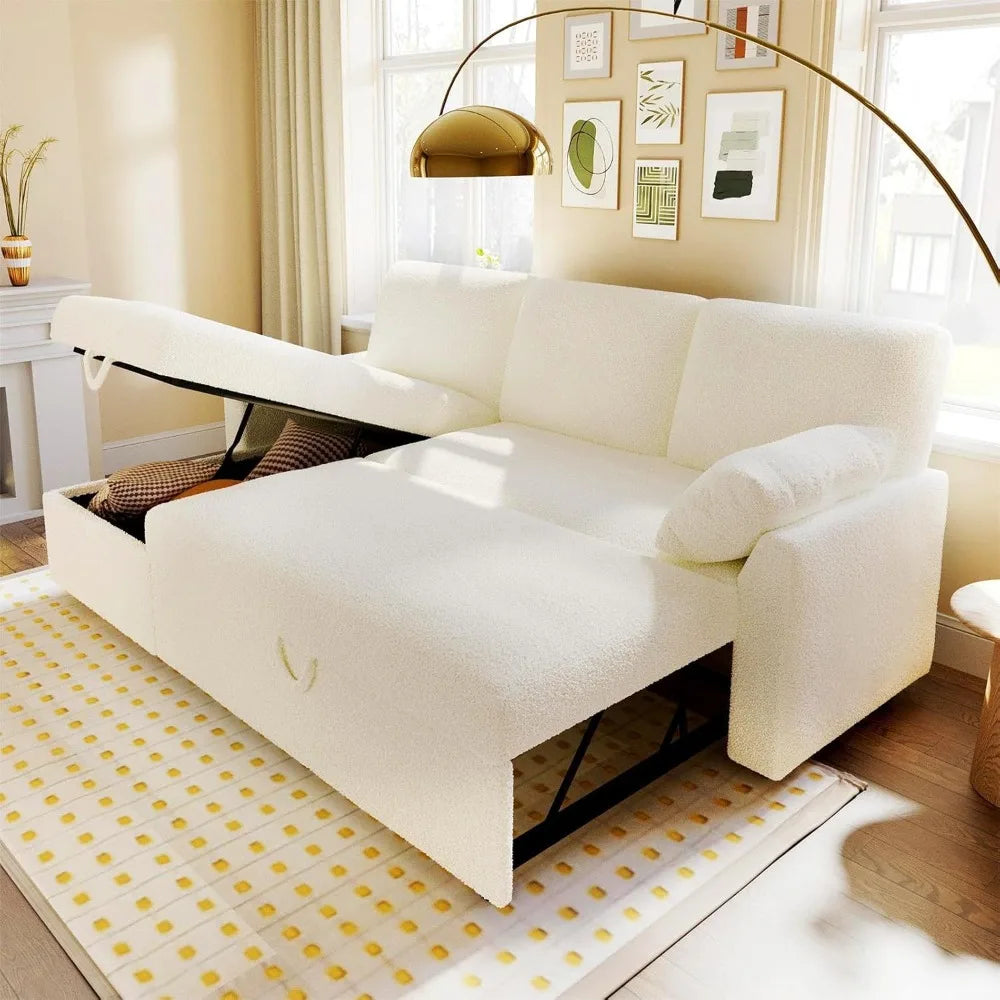 Sofa Bed With Storage Chaise L Shaped Sleeper