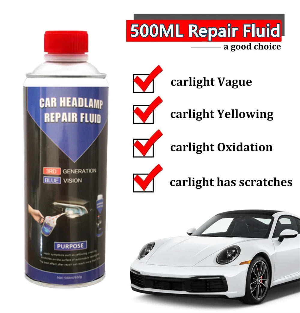 Complete Car Headlight Restoration And Lens Polishing Kit