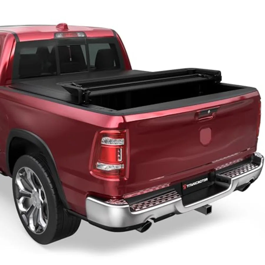 Soft Quad Fold Truck Tonneau Cover Compatible With Dodge Ram