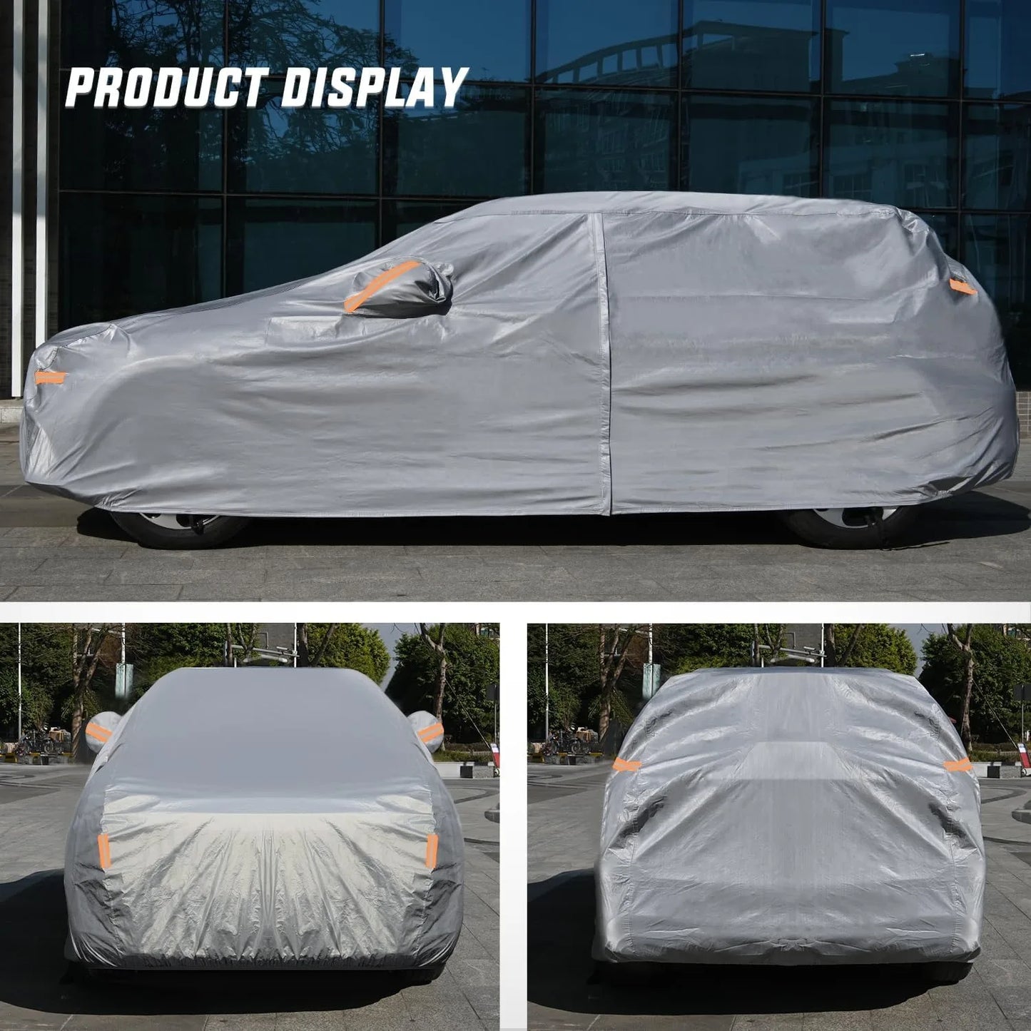 Heavy Duty Waterproof Universal Car Cover With Cotton Lining