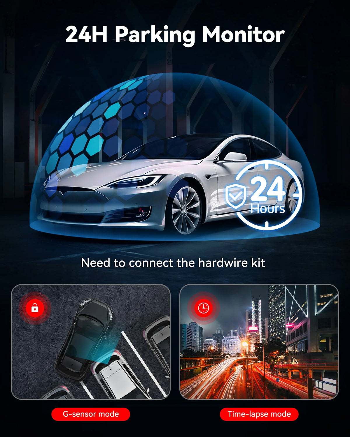 Redtiger F7NP-EX 4K Dash Cam With Built In Wifi And GPS