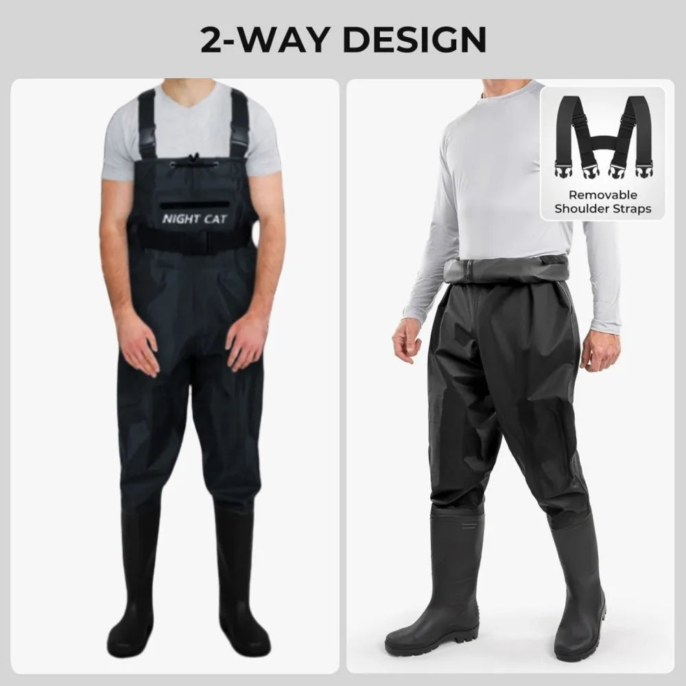 Night Cat Breathable Waterproof Fishing Chest Waders