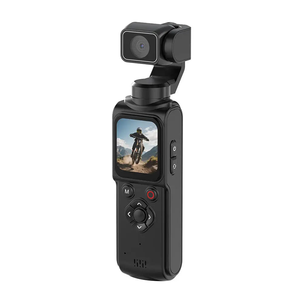4K Pocket Gimbal Camera Handheld Stabilized Camcorder 75MP Auto Tracking