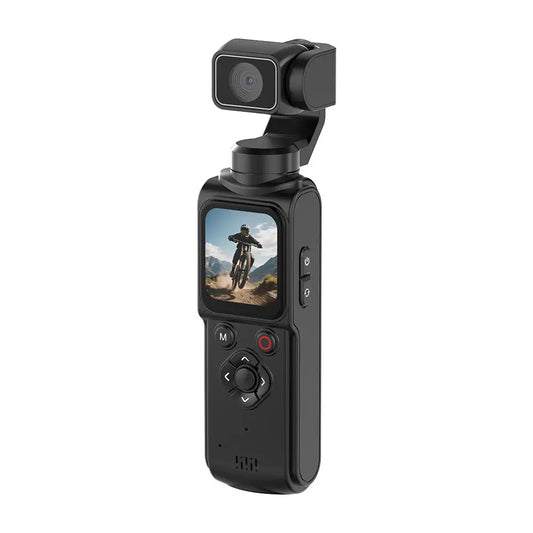 4K Pocket Gimbal Camera Handheld Stabilized Camcorder 75MP Auto Tracking