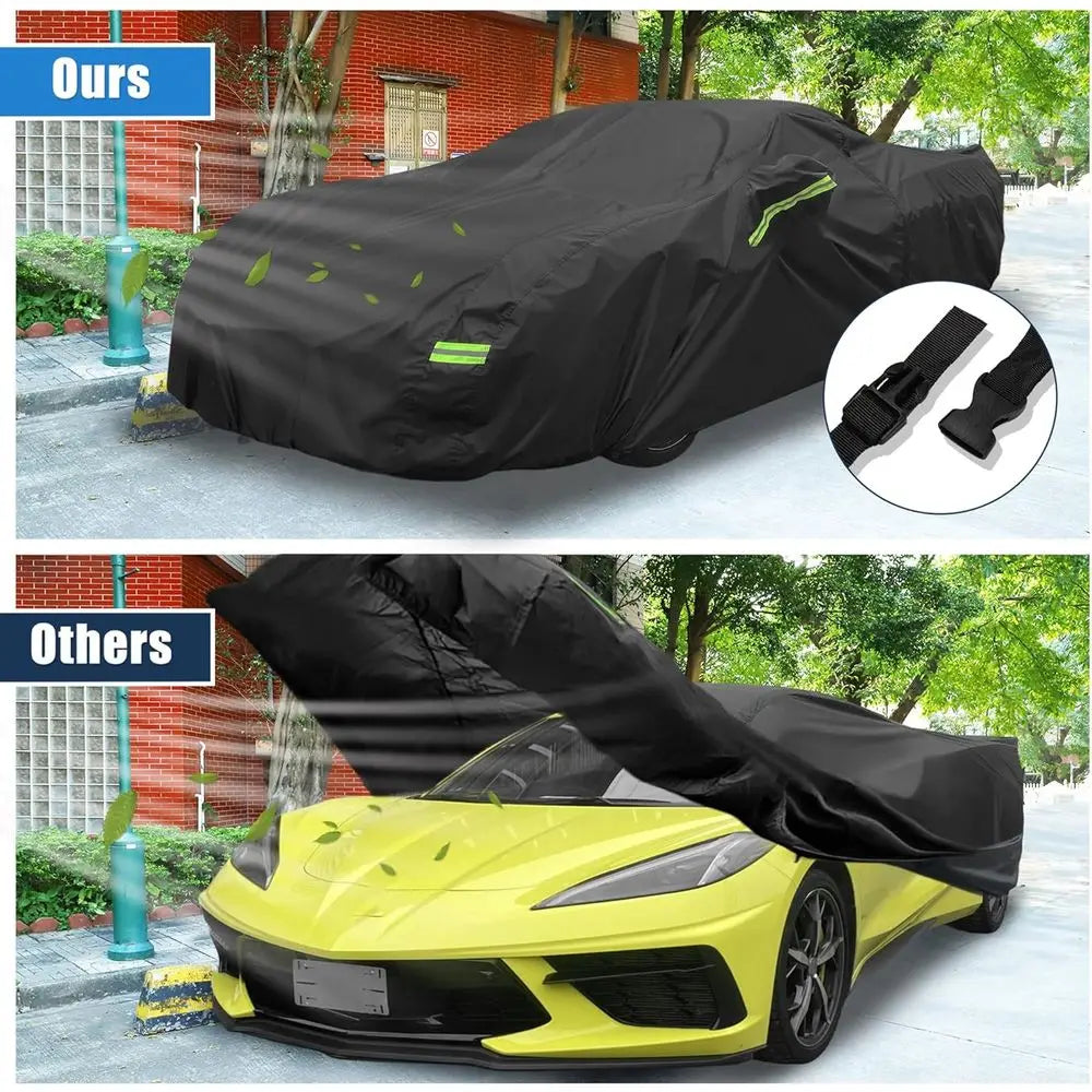 All Weather Windproof Car Cover With Durable Sun Protection