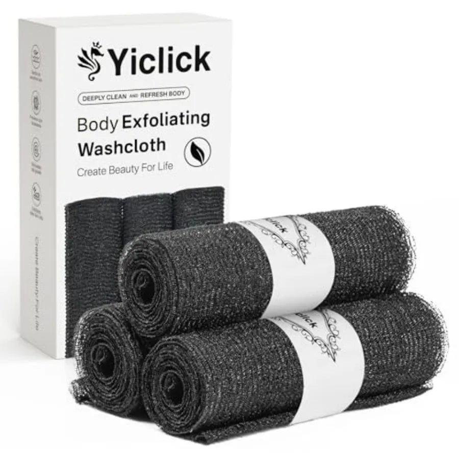 Exfoliating Washcloth Towel Body Exfoliation Back Scrubber Shower