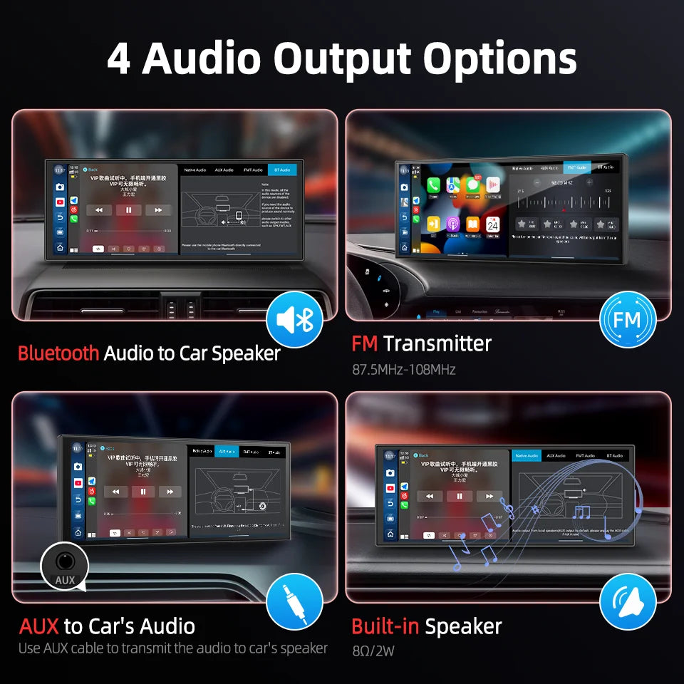Imagebon Android 14 Dashcam With Carplay And GPS Navigation