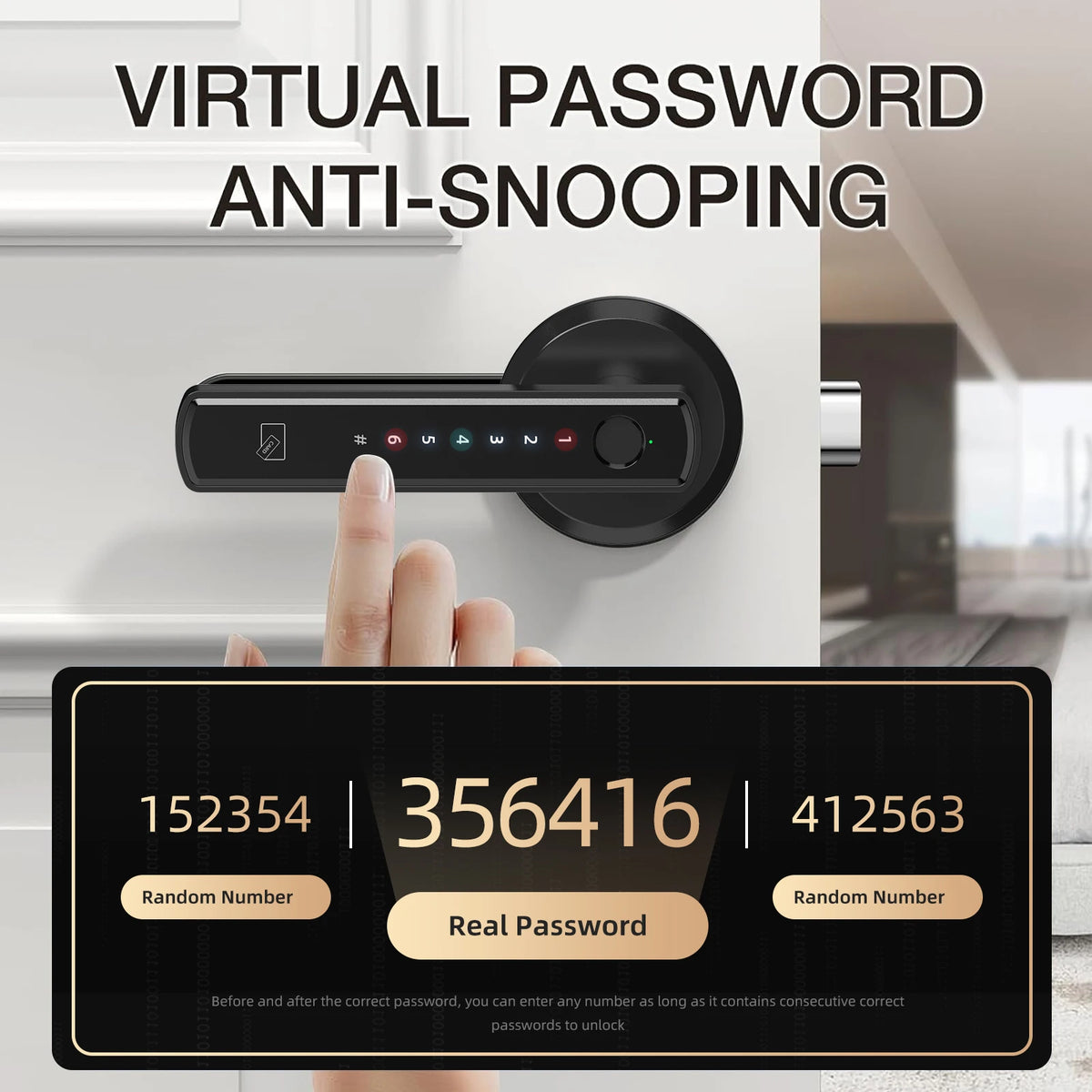 Viladepot Smart Lock With Fingerprint And Digital Passcode