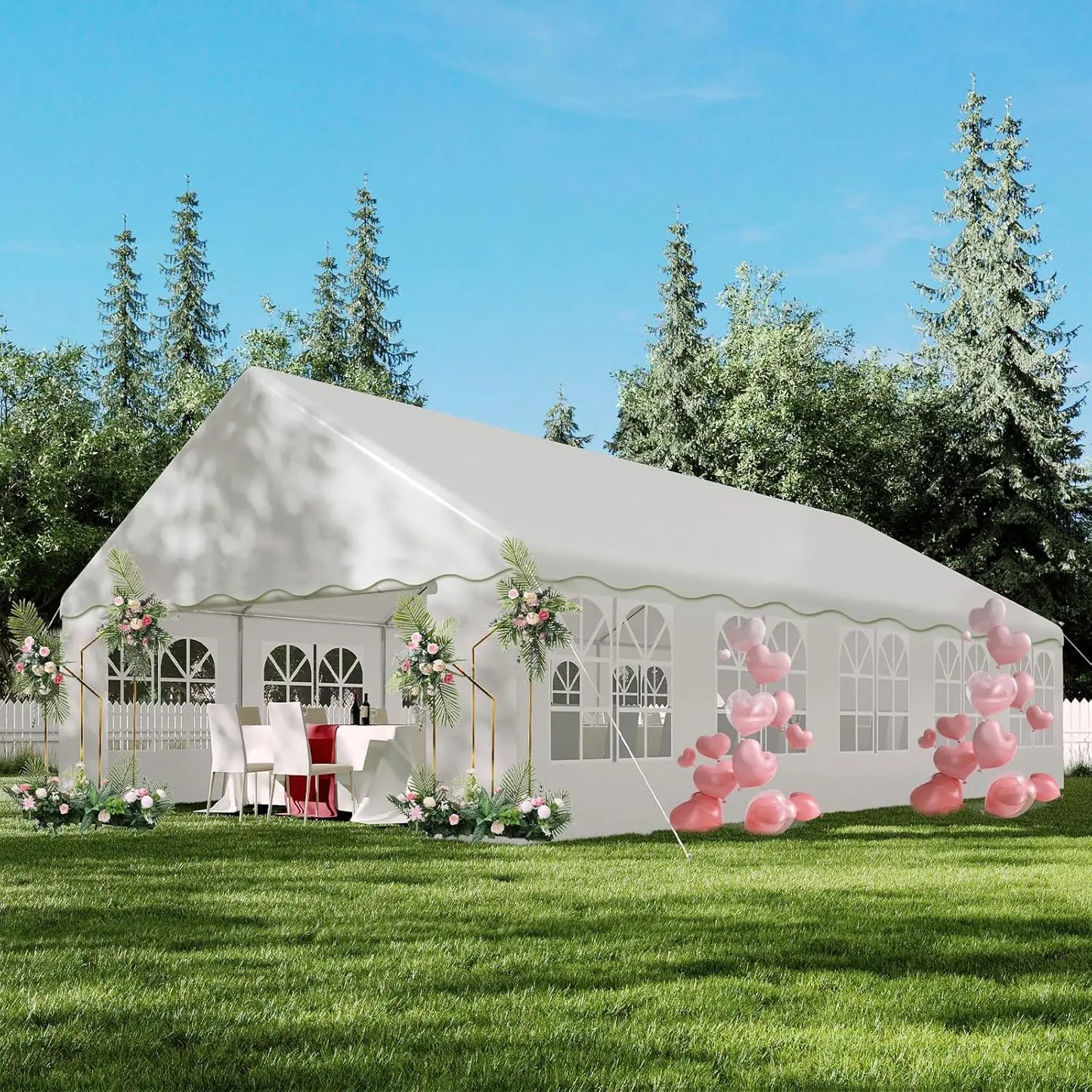 Heavy Duty Party Tent With Removable Sidewalls Outdoor Event Shelter