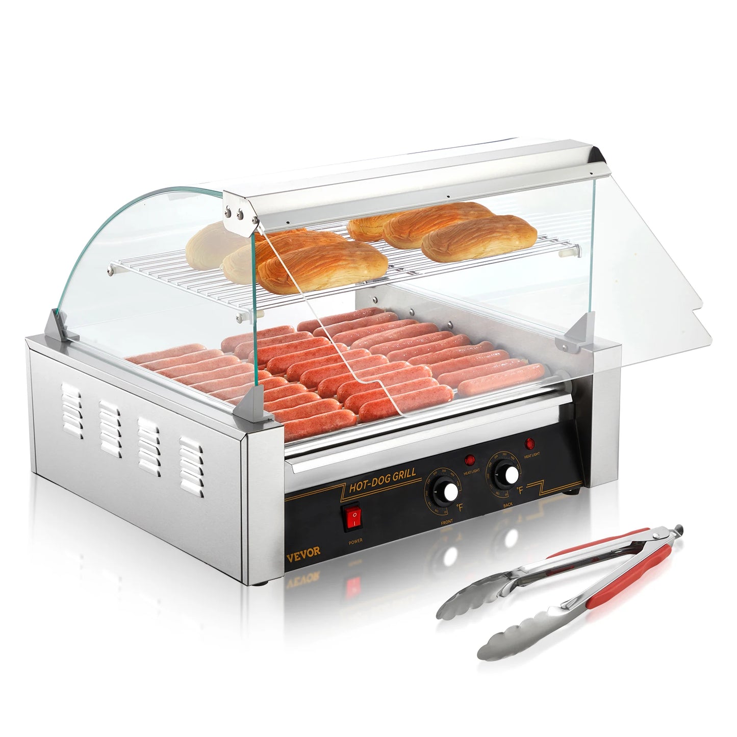 SucceBuy Commercial Hot Dog Roller Sausage Maker Barbecue Grill