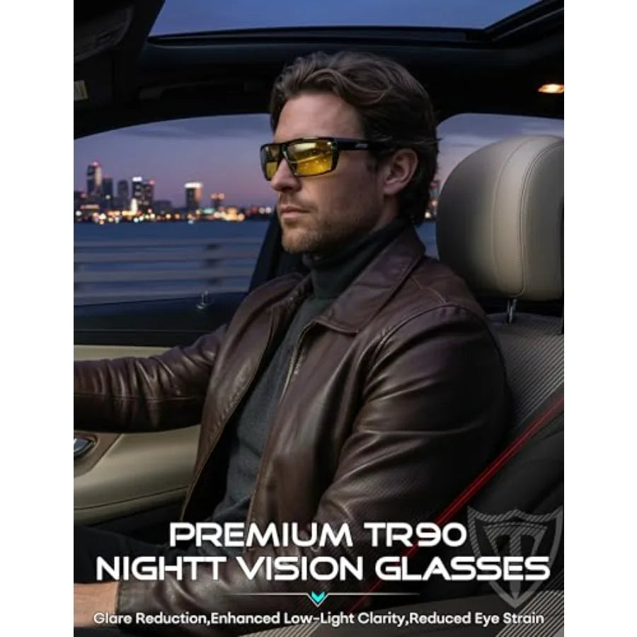 Polarized Sunglasses For Men TR90 Sports Wrap UV Protection Fishing